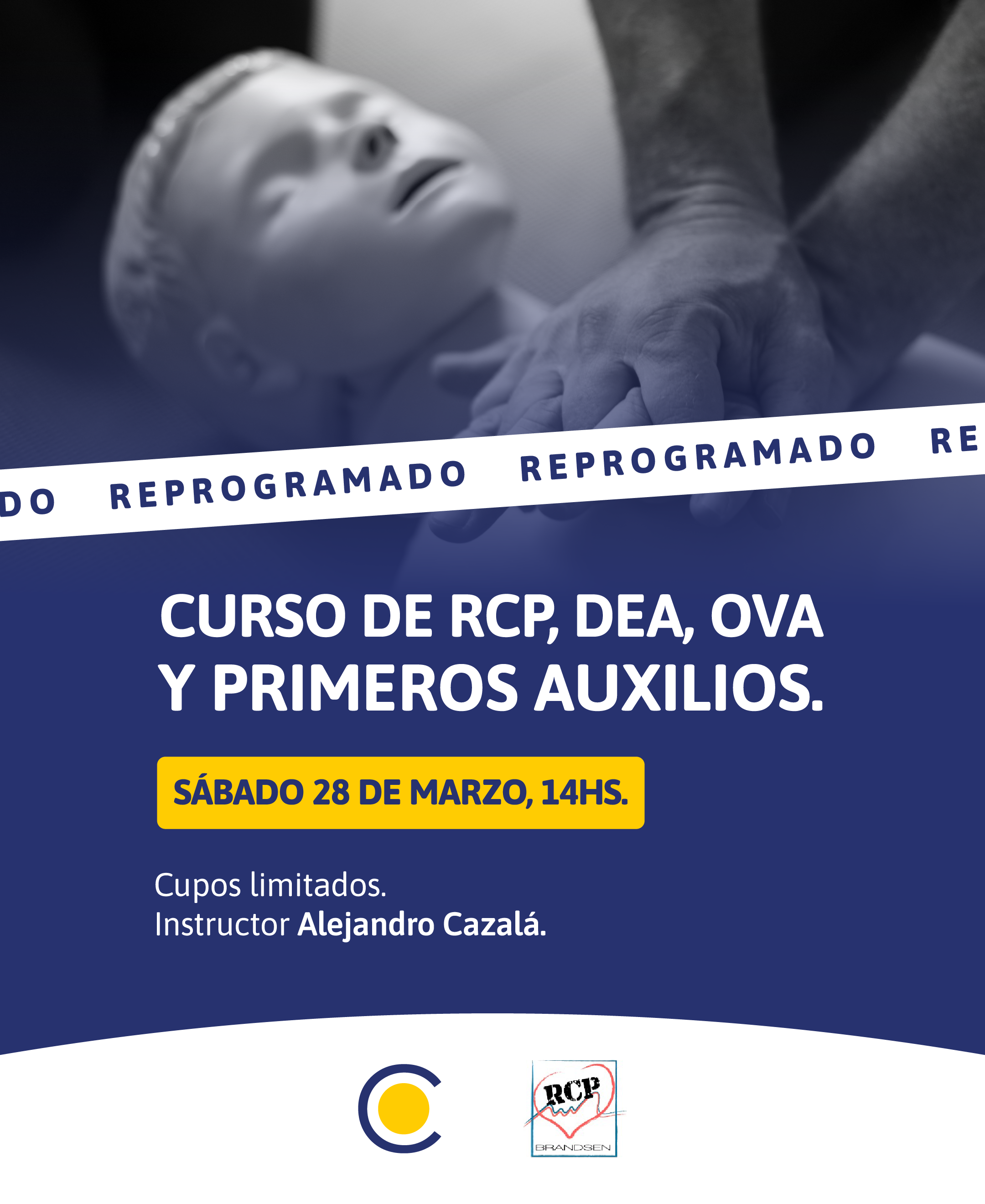 Taller de Primeros Auxilios, RCP, OVA y manejo de DEA